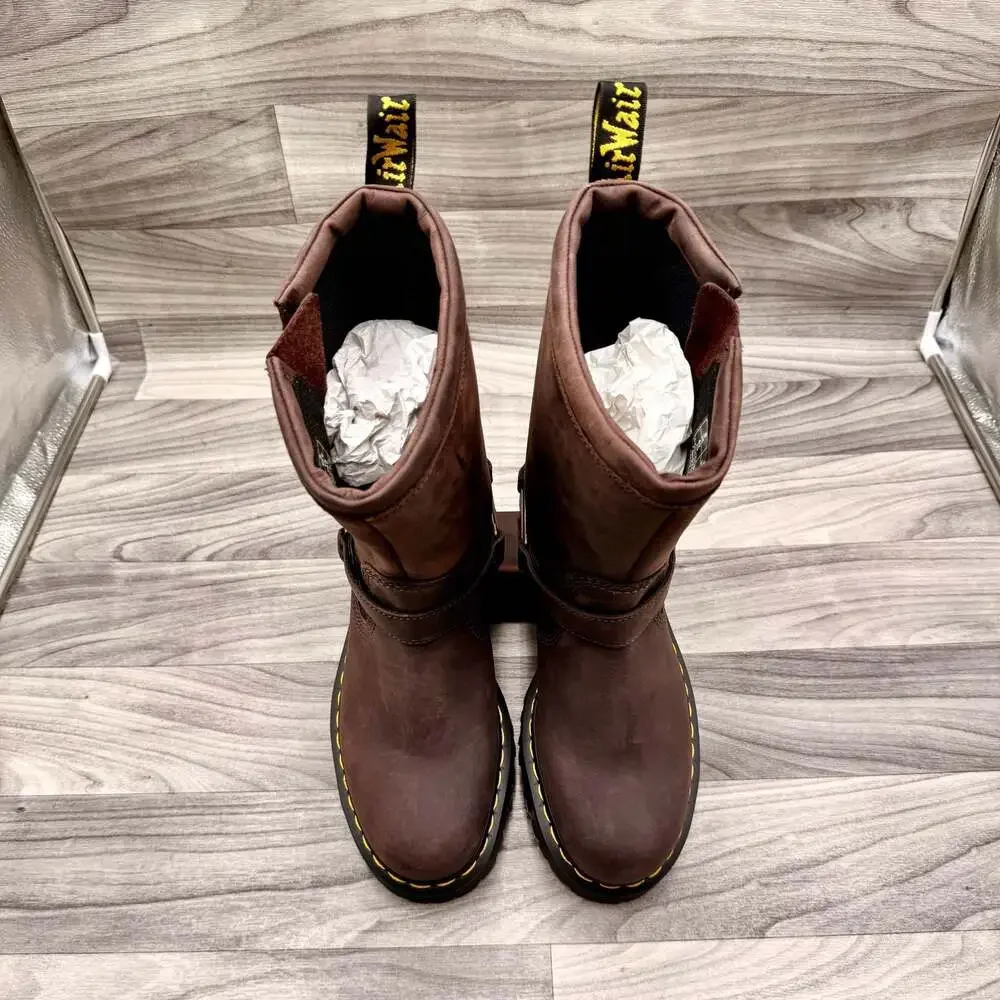 Dr. Martens Anistone Hi Pull On Boot in Brown